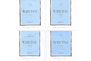 Warchal Brilliant 4/4 Violin String Set - Ball End E - Hydronalium D - Medium