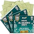 Natural Green Tea Oil Blotting Sheets for Face - 25% Larger - 3pk/300 Makeup Friendly Blotting Papers for Face - Easy Dispensing Oil Absorbing Sheets