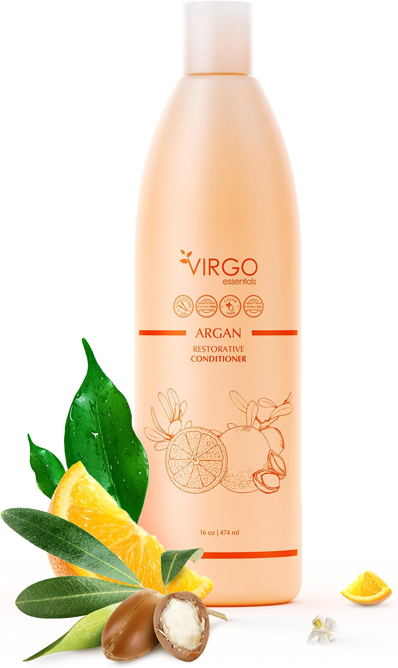 ARGAN RESTORATIVE Conditioner, 16 oz. - With Argan, with Essential Oils - 100% Safe for Color Treated Hair - For Men, Women, and Teens - All Hair Types
