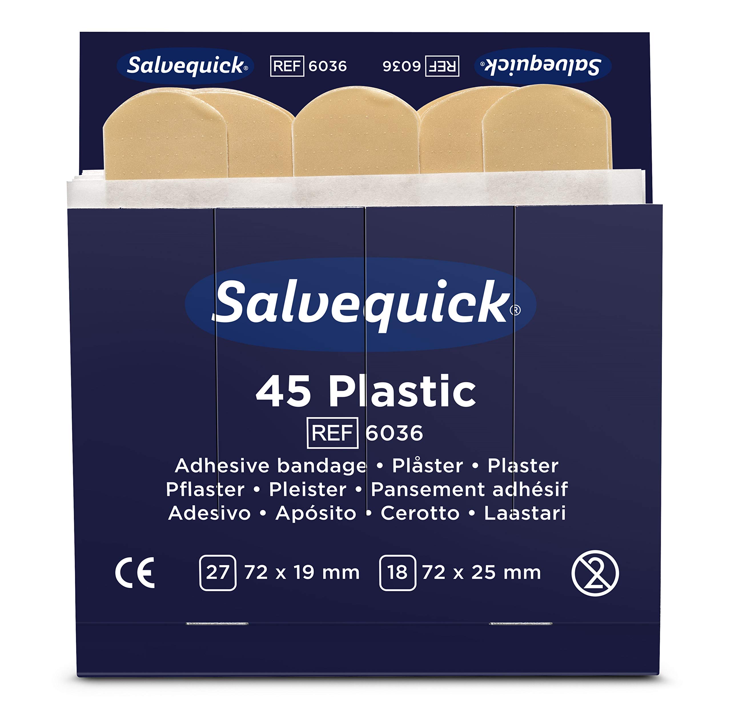 Salvequick Washproof Plasters (Pack of 45)