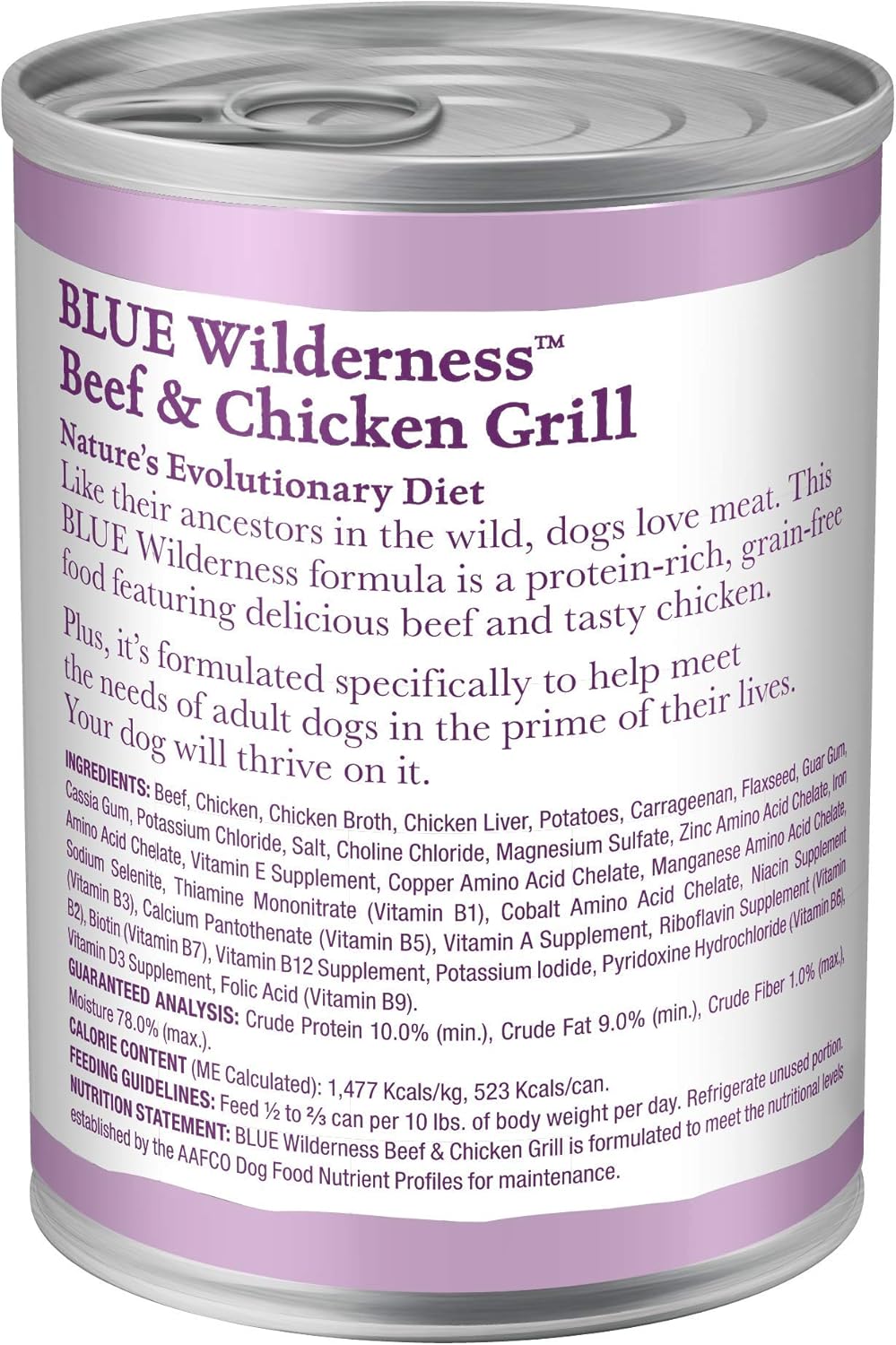 blue wilderness beef and chicken grill