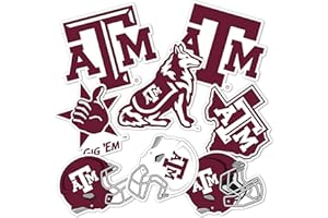 Desert Cactus Texas A&M University Sticker Aggies TAMU Vinyl Decals Laptop Water Bottle Car Scrapbook Sheet T2 (Type 2)