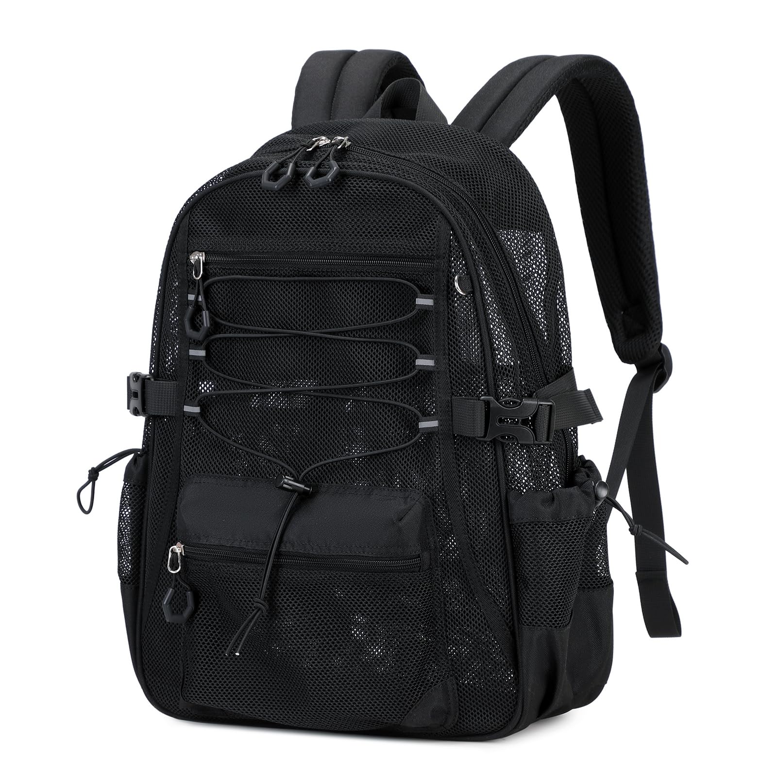 ASKSKY See Through Mesh Backpack for School, Heavy Duty Net Bookbag ...