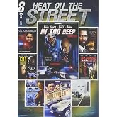8-Film Heat On The Street: In too Deep/ The Glass Shield/ Lincense to Kill/ Cry, The Beloved Country/ A Rage In Harlem/ Malevolent/ Road End/ Ice
