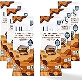 Sweets Dark Chocolate Bar, Caramel Filled, 2.8 oz, No Sugar Added, 55% Cocoa - 6 Pack