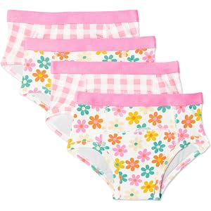 Amazon Essentials Unisex Toddlers' Cotton Training Underwear, Pack of 4