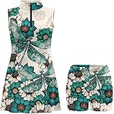 Xpyeesfuen Golf Dress Tennis Dresses for Women with Built in Shorts and Pockets Sleeveless Athletic Dress Workout Dress