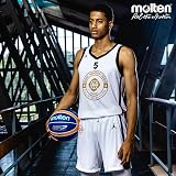 Molten BGR7-NOR Premium Rubber Basketball Size 6 Blue Orange Indoor/Outdoor view 4