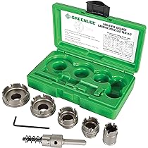 Greenlee 660 Kwik Change Stainless Steel Hole Cutter Kit, 7-Piece
