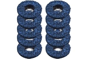 TINVHY 10-Pack 4.5 Inch Quick Change Easy Clean and Strip Discs for Clean Up Paint Rust, Strips Paint, Cleans Welds