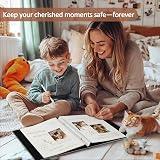 Miaikoe Photo Album Self Adhesive Scrapbook 40 Pages 4x6 5x7 8x10 Black view 3