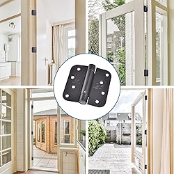 Self Closing Door Hinge 4 inch Matte Black Auto