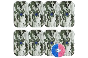 Wisesorb 8Pcs 40g Rechargeable Gun Safe Dehumidifier, Blue to Pink Color Indicating Silica Gel Desiccant Canister - Camouflage, Desiccant Moisture Absorbs for Storage