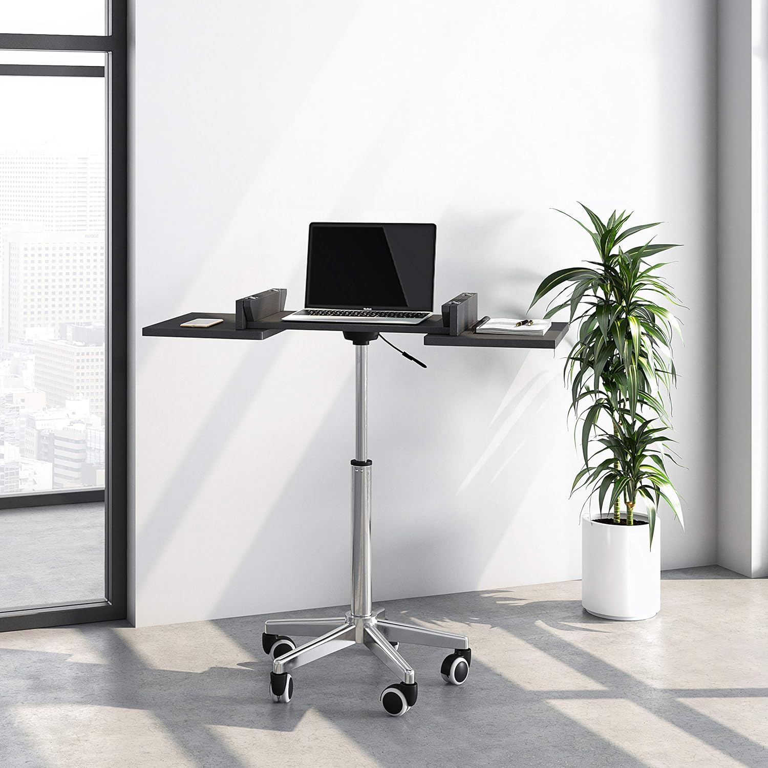 Techni Mobili SIB006-GPH06, Foldable Table Laptop Cart: Furniture & Decor