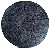 Hysunland Women's Satin Lined Knitted Beret Ladies Winter Autumn Warm and Soft Beanie Hat Solid Color