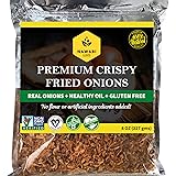 Crispy Fried Onions | 100% Natural (Non-GMO) | Gluten Free | KETO Friendly | No Sodium | Low Carb | Resealable Bag | By Nawab