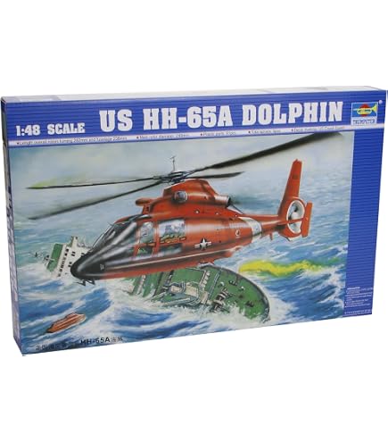Amazon.com: Trumpeter US Coast Guard HH-65C Dolphin Helicopter