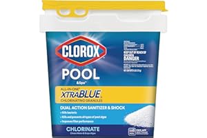 CLOROX POOL & SPA CLOROX Pool&Spa All-in-One XtraBlue Chlorinating Granules, Kills Bacteria & Stops Algae, Blue, 6 Pounds