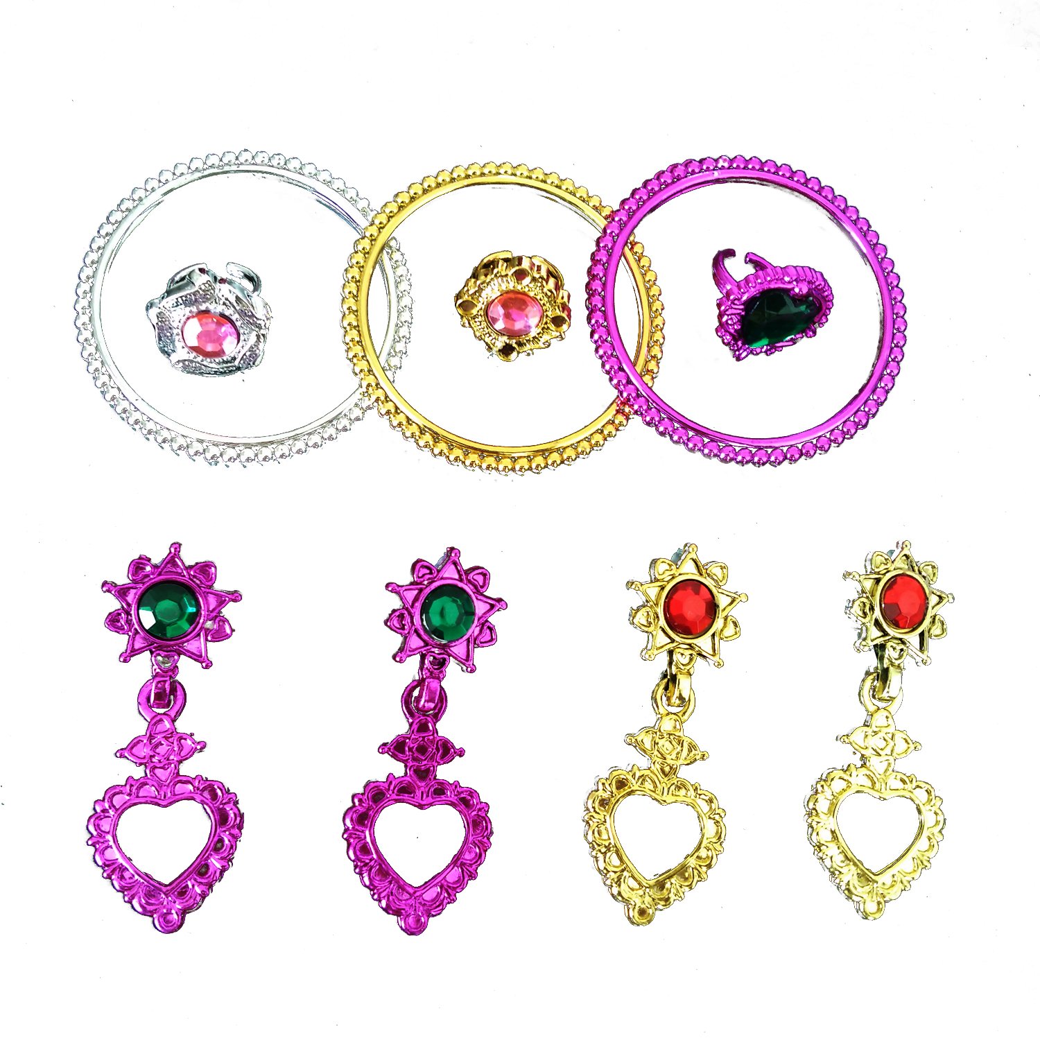 Princess Dress Up Play Shoes Jewelry Boutique 4 Pairs Toys Children