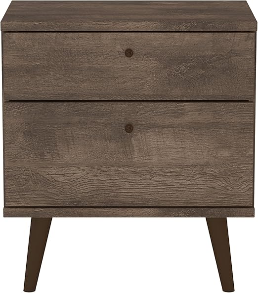 Amazon Com Midtown Concept 2 Drawer Nighstand Distressed Brown Furniture Decor