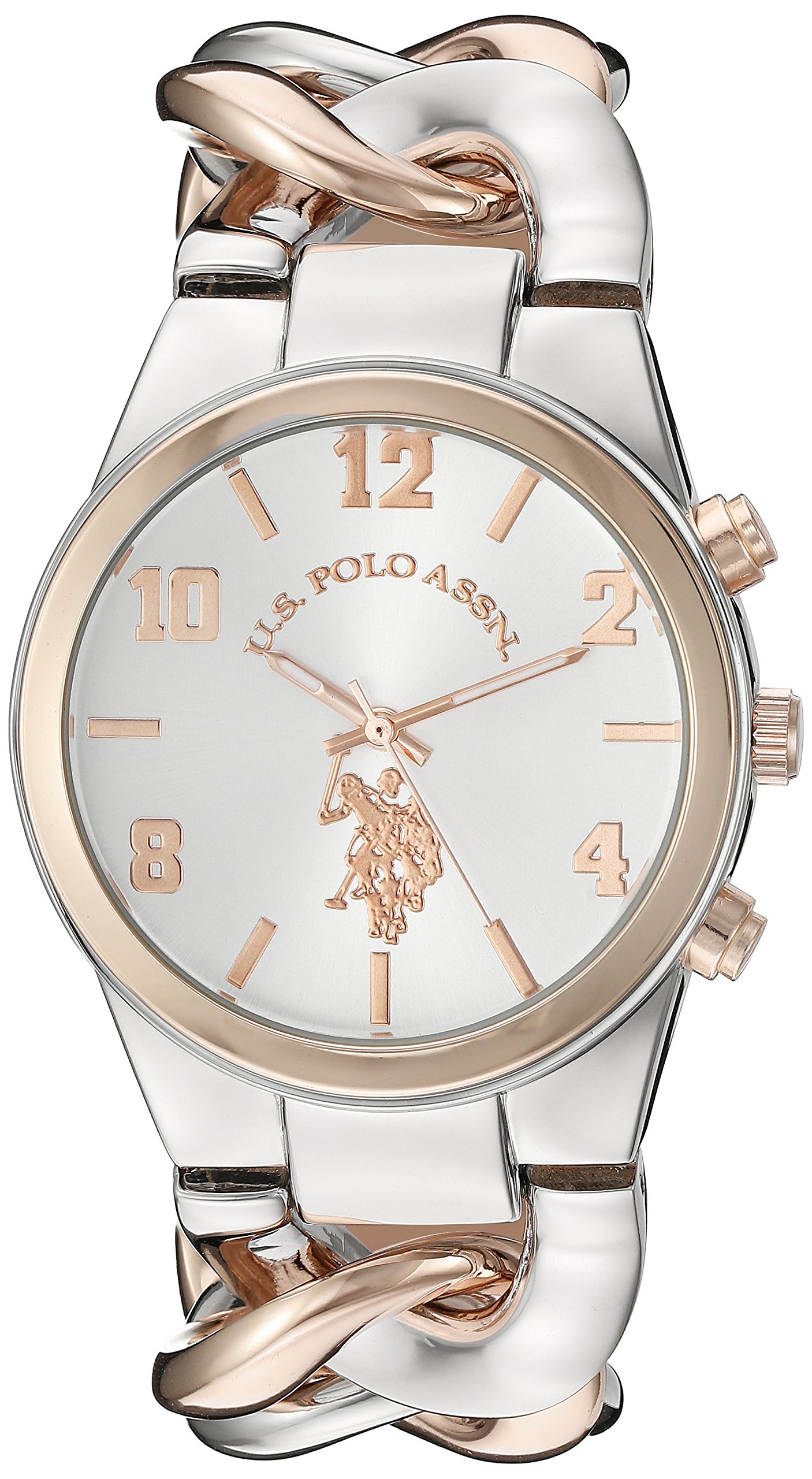 U.S. Polo Assn. Women's USC40176 Analog Display Analog Quartz Two Tone Watch