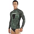 Cressi Camouflage Rash Guard for Scuba Diving Videomakers and Spearfishing - Crew-Neck- get the Hunter equipment