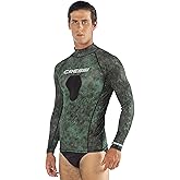 Cressi Camouflage Rash Guard for Scuba Diving Videomakers and Spearfishing - Crew-Neck- get the Hunter equipment