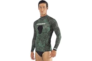 Cressi Camouflage Rash Guard for Scuba Diving Videomakers and Spearfishing - Crew-Neck- get the Hunter equipment