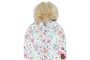 Deux par Deux Girl Jersey Hat with Pompom