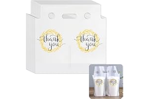 YHNTGB 200 Pcs Handle Drinking Poly Bags Double Cup Clear Plastic Packaging Carriers Take Out Delivery for Beverage Coffee Juice Mike Tea Stores 11 x 11.8 Inch