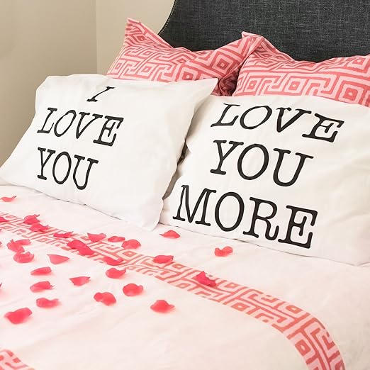 Amazon Com Super Z Outlet I Love You Love You More Cotton
