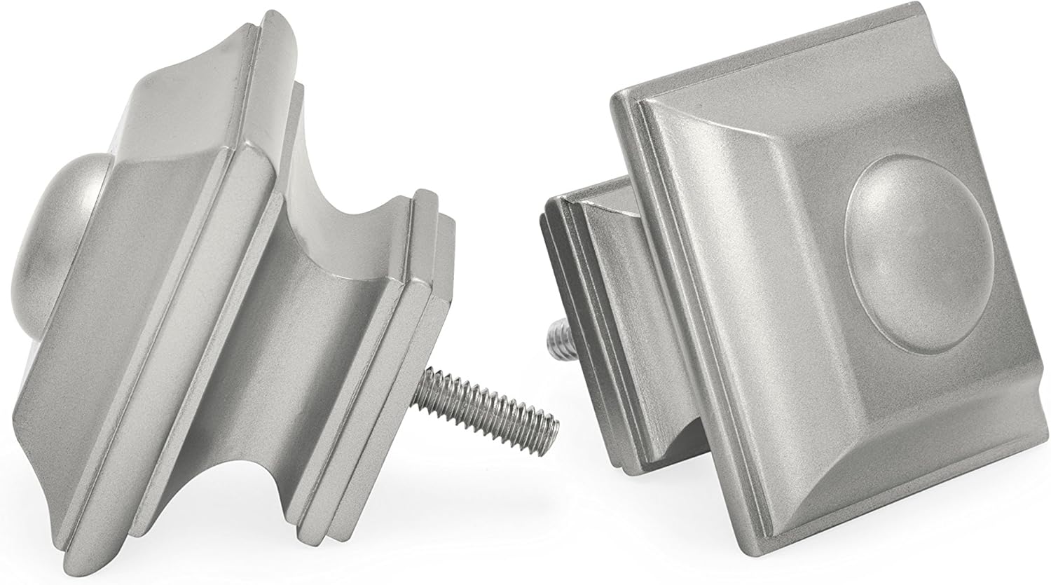 Ivilon Drapery Treatment Window Curtain Rod - Square Design 1 1/8 Rod. 72 to 144 Inch. Satin Nickel: Home & Kitchen