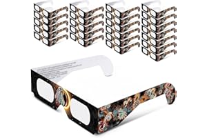 Andbasis Solar Eclipse Glasses, 24P ISO 12312-2:2015(E) & CE Certified 2024 Approved Safe Shades for Direct Sun Observation