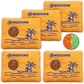 Wisesorb 100gx5pcs Rechargeable Desiccant Packs for Storage, Reusable Dehumidifier Bags Visible Color Indicating Silica Gel Packets Moisture Absorbers for Safe Closet 3D Filaments Electronics Camera