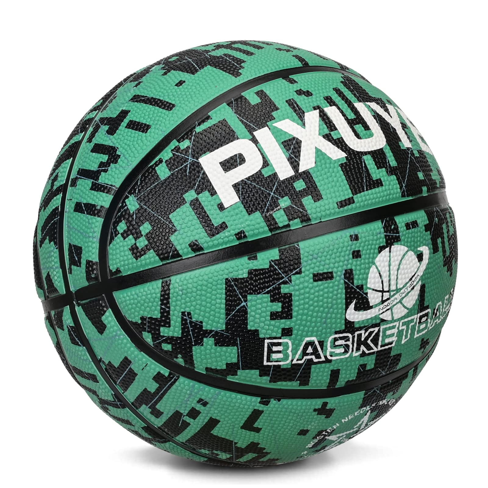 Jicsetk Children's Basketball Size 5 Arena Training Beginners Basketballs, Green 5