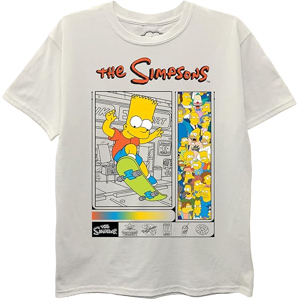 tie dye simpsons shirt