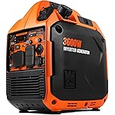 WEN Quiet and Lightweight 3600-Watt Dual Fuel RV-Ready Portable Inverter Generator with Fuel Shut Off and CO Watchdog (DF360i