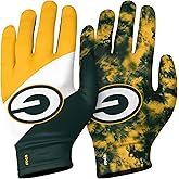 FOCO unisex adult Reusable Stretch Touch Screen Compatible Text Gloves 2 Pack, Team Color, Small Medium US