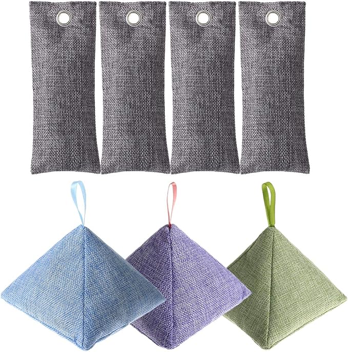 7 Pack Charcoal Bamboo Bags nature fresh charcoal bags