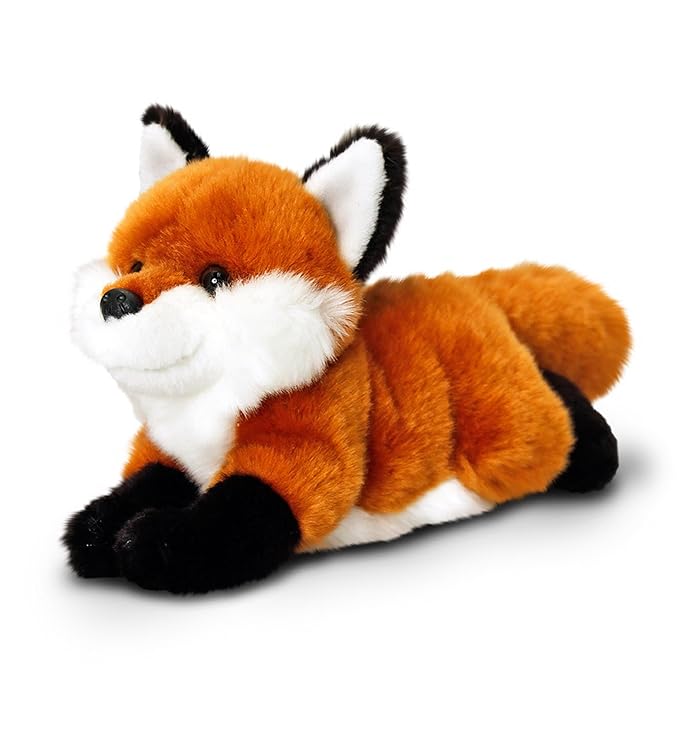 25cm Soft Toy Fox lying down KEEL TOYS cuddly fox Amazon.co.uk