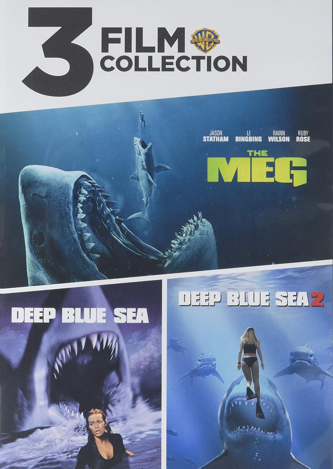 Amazon Com The Meg Deep Blue Sea Deep Blue Sea 2 Dvd Various Various Movies Tv