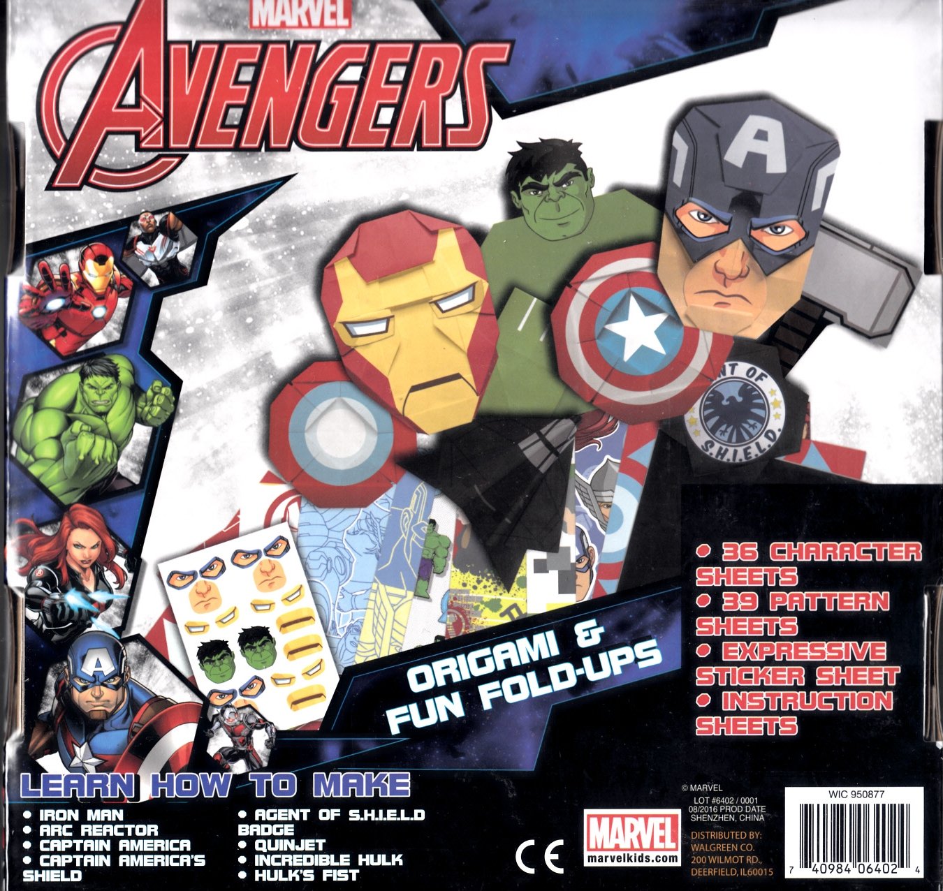 Marvel Avengers Origami