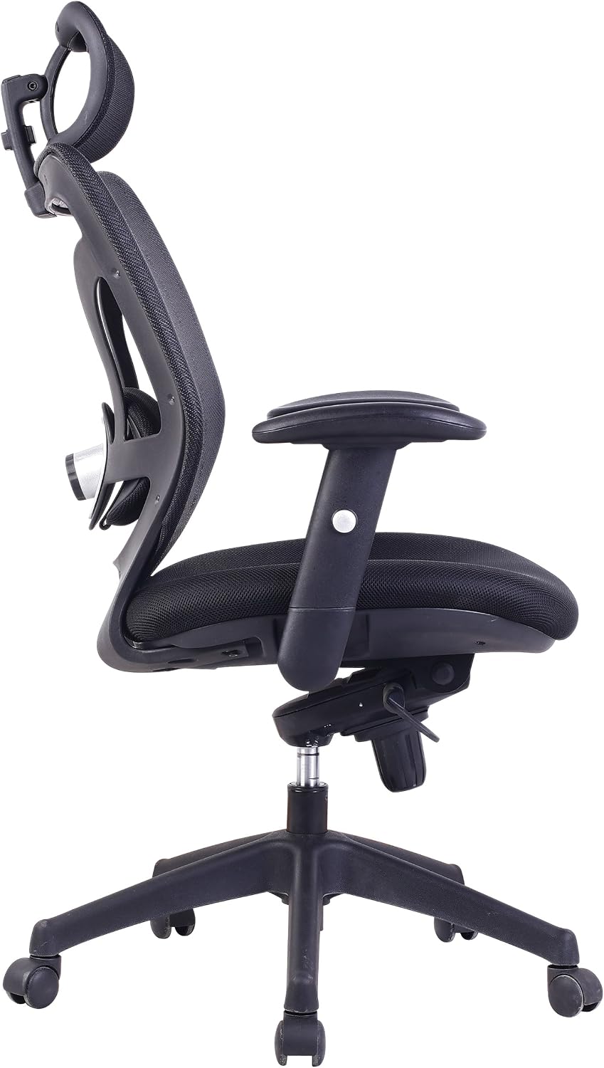 Eliza Tinsley Mesh High Back Executive Armchair with Integral Headrest BCM/K103/BK, Black - Image 3
