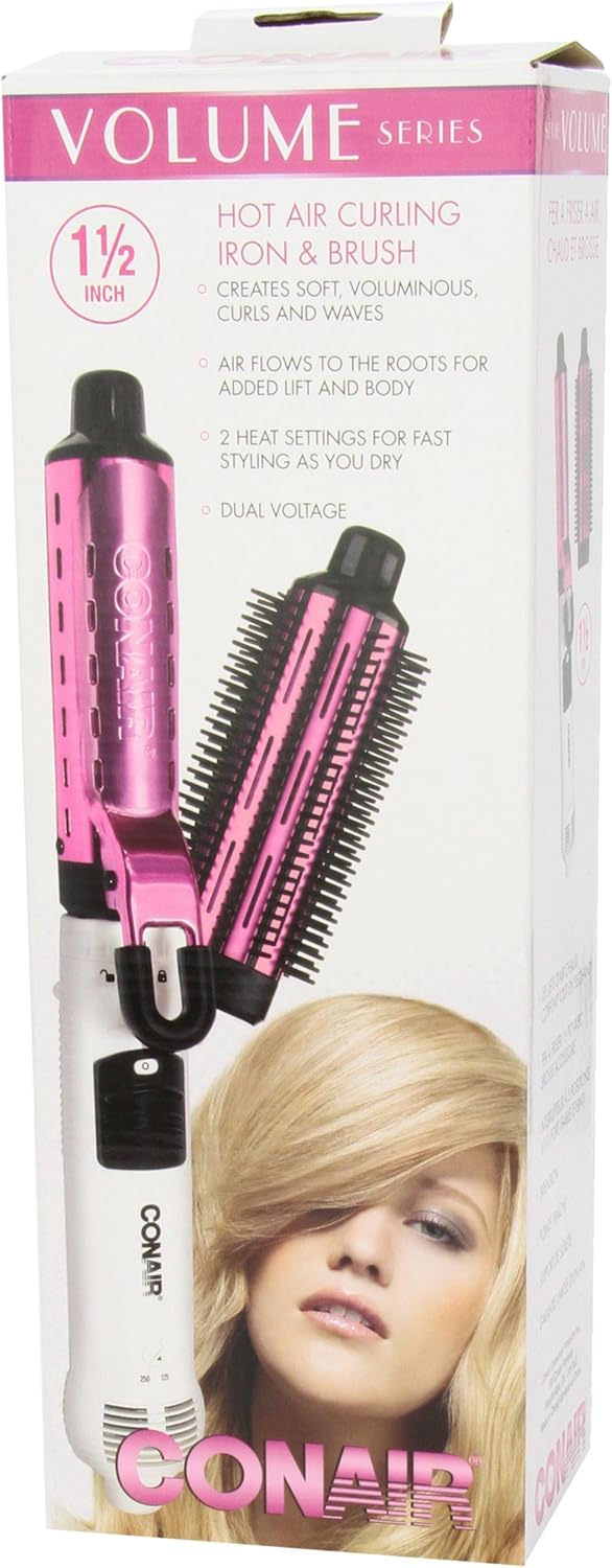 conair volume series hot air curling brush