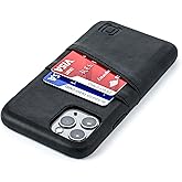 Dockem Wallet Case for iPhone 11 Pro: Built-in Metal Plate for Magnetic Mounting & 2 Credit Card Holders: M2 Exec Premium Synthetic Leather (5.8, Black)