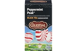 Celestial Seasonings Peppermint Peak Black Tea, 20 Tea Bags