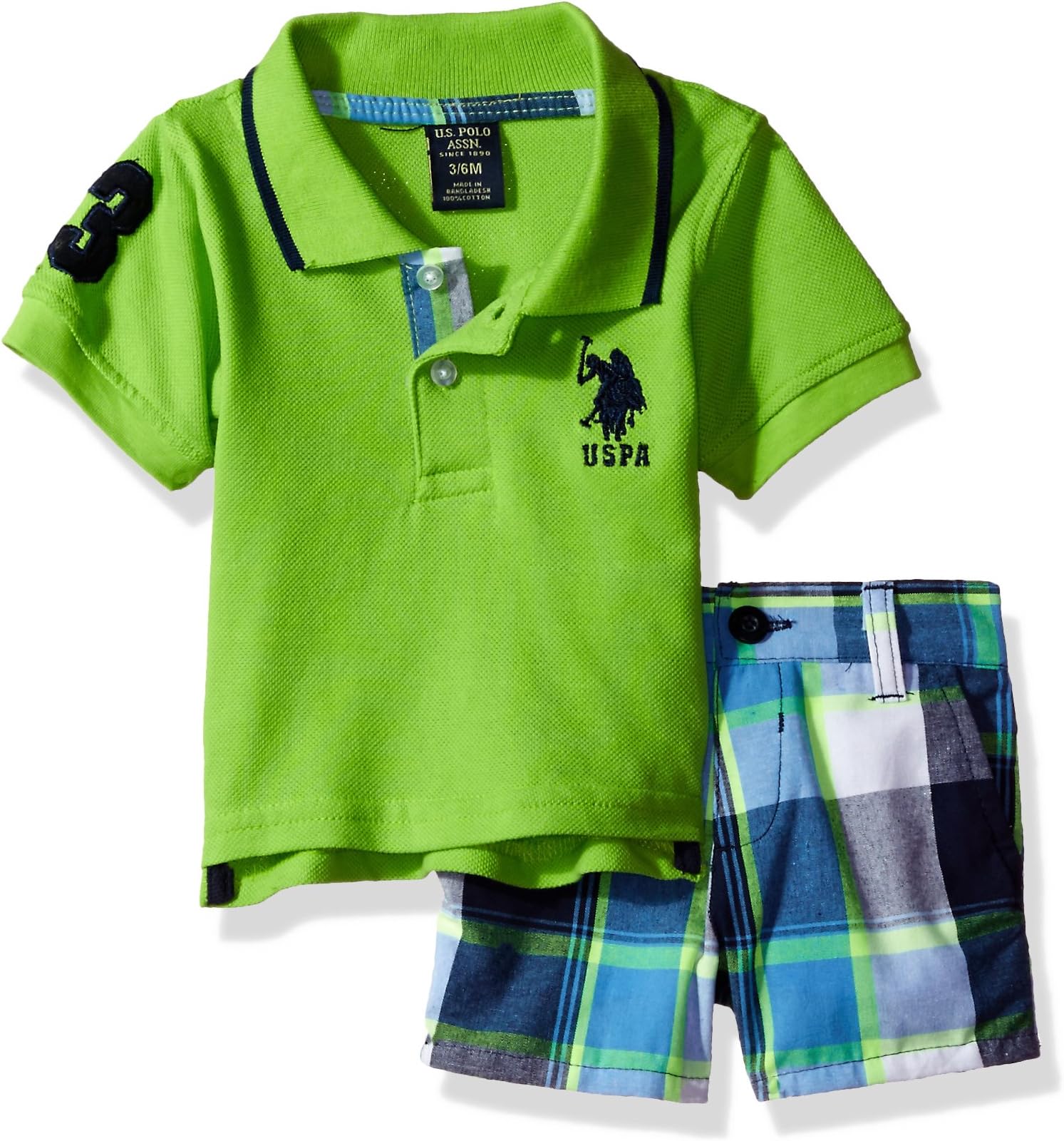 U.S. Polo Assn. Baby Boys' Polo and Short