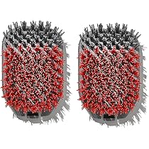 OXO Good Grips Ersatz-Köpfe Für Nylon-Grillbürste – 2 Stück, Rot, Für Kalte Grillrost-Reinigung