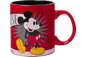 Silver Buffalo Disney 1928 Vintage Mickey Mouse Ceramic Mug, 20 Ounces