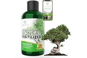 LEAVES AND SOUL Professional Liquid Bonsai Plant Fertilizer | 3-1-2 Concentrate for Bonsai Plants and Trees | Multi-Purpose Blend & Gardening Supplies | 8 oz Bottle